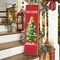 Merry Christmas Porch Sign for Front Door, Xmas Wooden Welcome Sign with Christmas Tree for Front Porch Decorations, Winter Garden Decor Outdoor Hanging Signs Wall Sign 31.5"H